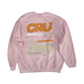 CRUCIAL DISTRESSED HOODIE SOFT PINK